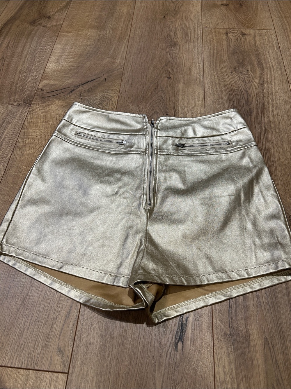 Superdown gold shorts